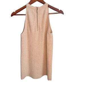Ply Cashmere Sleeveless Shell top sweater 100% Cashmere beige size M